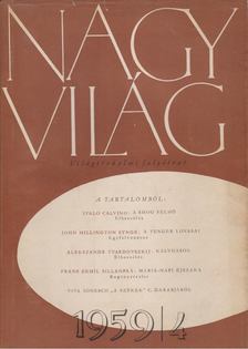 GEREBLYÉS LÁSZLÓ - Nagyvilág 1959/4. [antikvár]