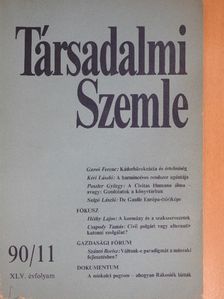 Csapody Tamás - Társadalmi Szemle 1990. november [antikvár]