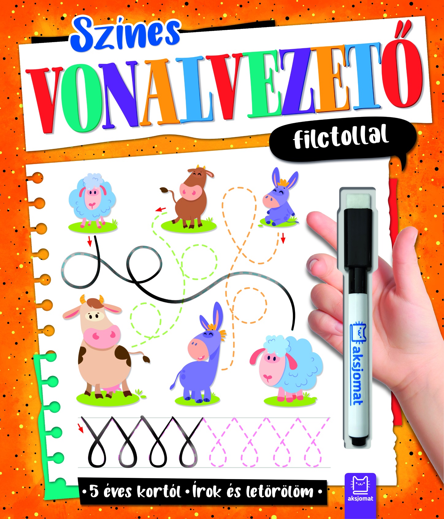 Agata Kaczynska - Színes vonalvezető filctollal. Írok és letörlöm 5+
