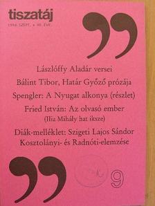 Bálint Tibor - Tiszatáj 1994. szeptember [antikvár]