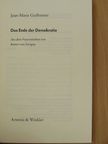 Jean-Marie Guéhenno - Das Ende der Demokratie [antikvár]