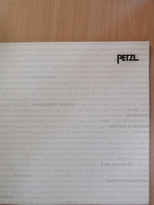 Jocelyn Chavy - Petzl hegymászó felszerelések katalógusa 2008. [antikvár]