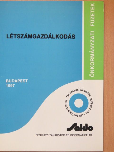 Blahut Jánosné - Létszámgazdálkodás [antikvár]