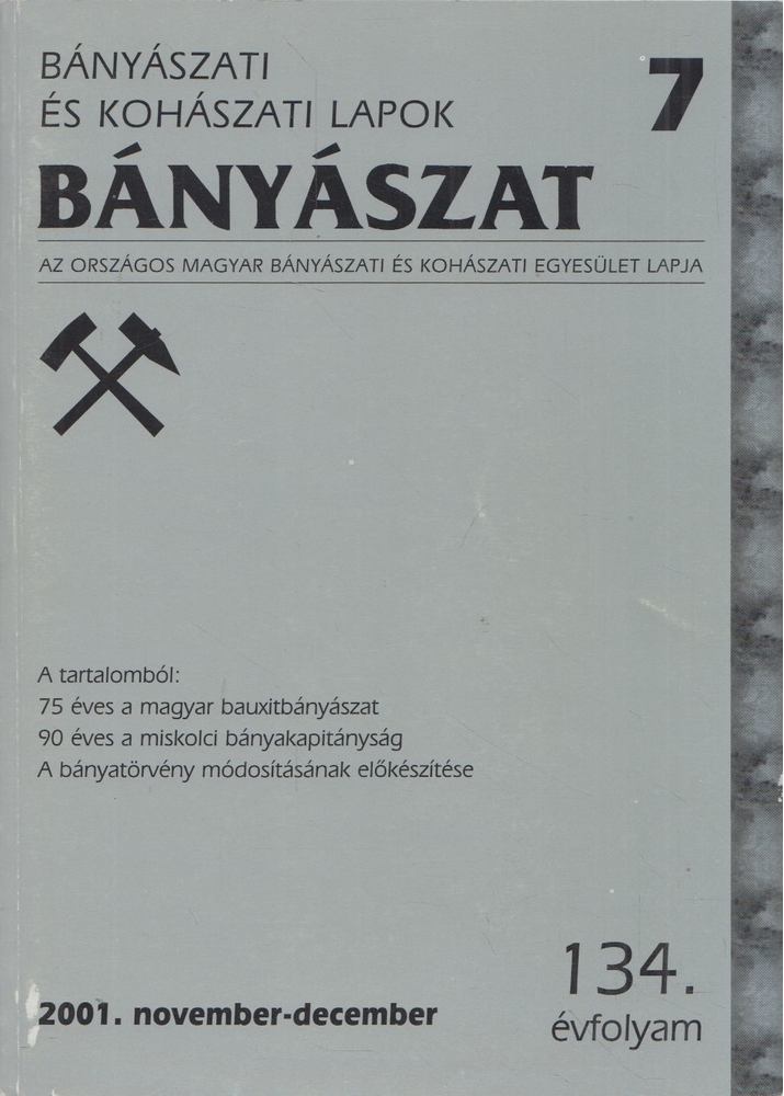 Podányi Tibor - Bányászat 2001/7 [antikvár]