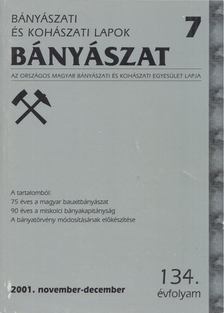 Podányi Tibor - Bányászat 2001/7 [antikvár]