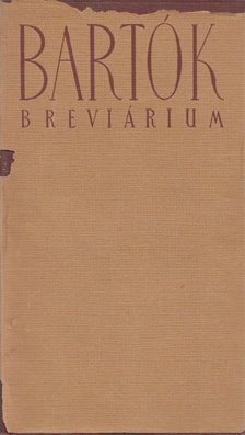 UJFALUSSY JÓZSEF - Bartók-breviárium [antikvár]