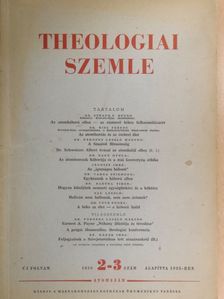 Adele Rickett - Theologiai Szemle 1958. június-július [antikvár]