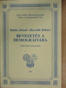 Balázs József - Bevezetés a demográfiába [antikvár]