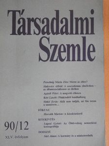 Agárdi Péter - Társadalmi Szemle 1990. december [antikvár]