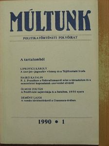 Benkő Péter - Múltunk 1990/1. [antikvár]
