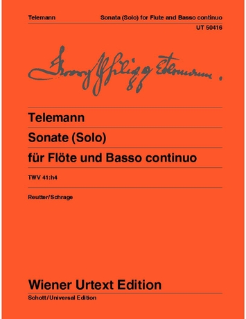TELEMANN - SONATE FÜR FLÖTE UND BASSO CONTINUO. TAFELMUSIK I, 5 (TWV 41:h4)