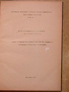 Energiagazdálkodási bibliográfia [antikvár]