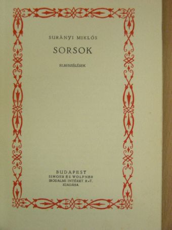 Surányi Miklós - Sorsok [antikvár]