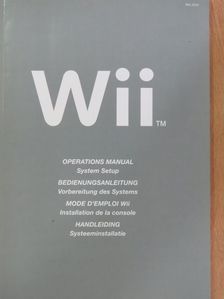 Wii - Operations Manual/Bedienungsanleitung/Mode d'emploi Wii/Handleiding [antikvár]
