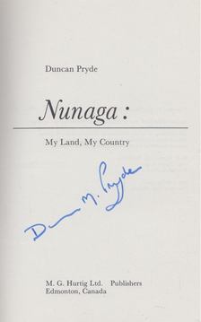 Duncan Pryde - Nunaga: My Land, My Country (aláírt) [antikvár]
