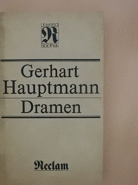 Gerhart Hauptmann - Dramen [antikvár]