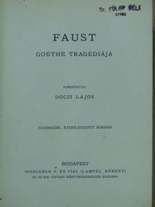 Johann Wolfgang Goethe - Faust [antikvár]