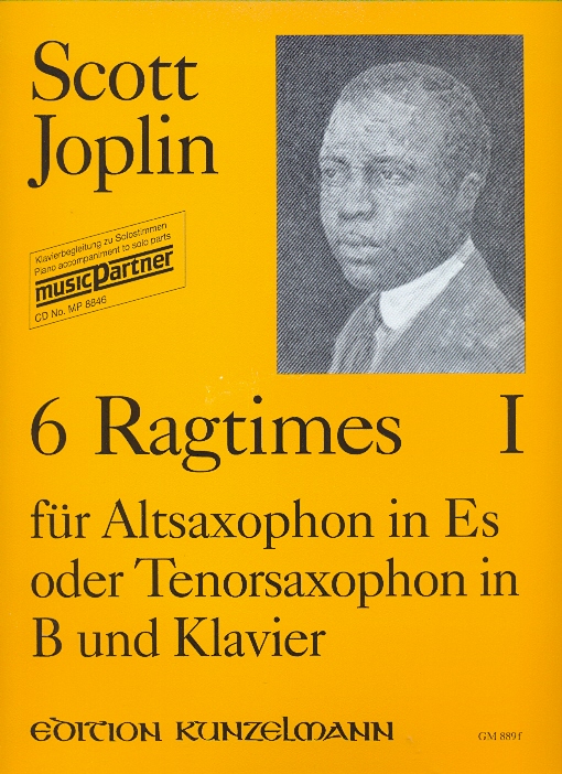 JOPLIN, SCOTT - 6 RAGTIMES I FÜR ALTSAXOPHON IN ES ODER TENORSAXOPHON IN B UND KLAVIER