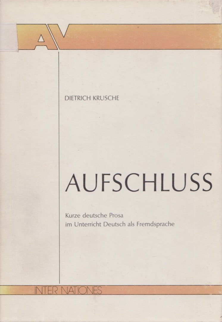 Dietrich Krusche - Aufschluss Teil II: Erlauterungen und Materialien [antikvár]