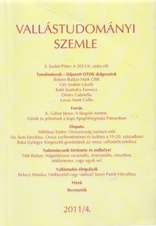 S. Szabó Péter - Vallástudományi Szemle 2011/4. [antikvár]