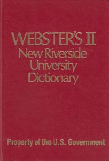Webster's II New Riverside Dictionary [antikvár]