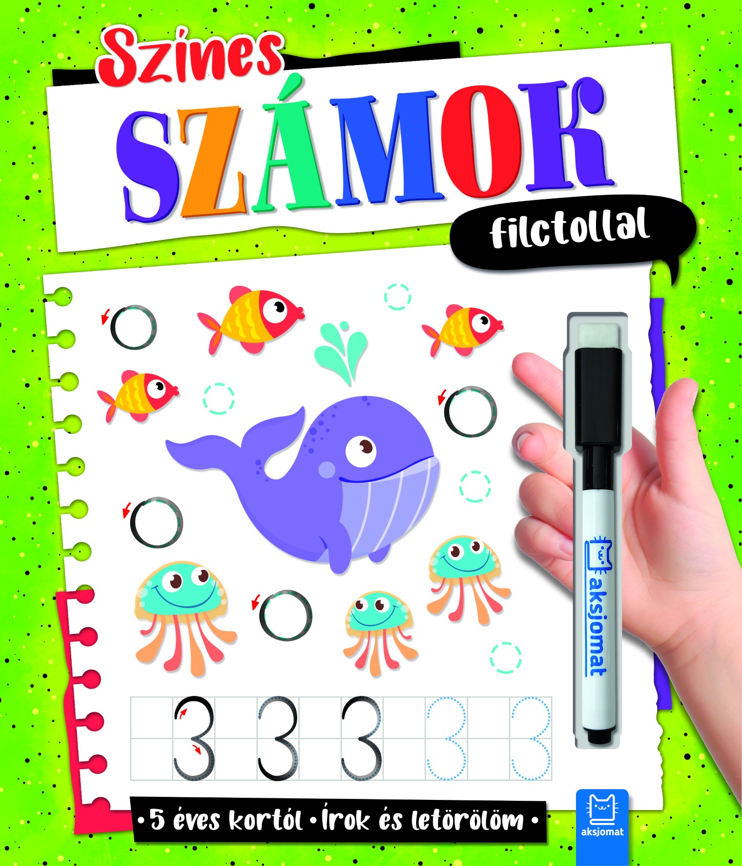 Agata Kaczynska - Színes számok filctollal. Írok és letörlöm 5+