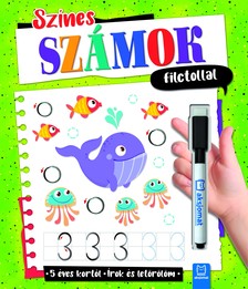 Agata Kaczynska - Színes számok filctollal. Írok és letörlöm 5+
