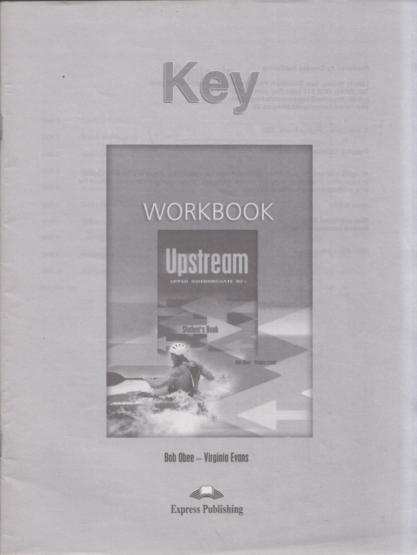 Bob Obee,  Virginia Evans - Upstream Upper Intermediate B2+ Workook Key [antikvár]