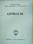 Forrai Sándor - Gépírás III. [antikvár]