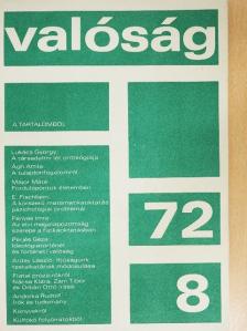 Ágh Attila - Valóság 1972. augusztus [antikvár]