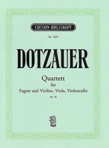DOTZAUER - QUARTETT FÜR FAGOTT UND VIOLINE, VIOLA, VIOLONCELLO OP.36 STIMMEN