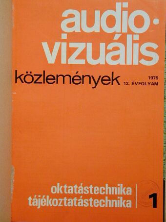 Audio-Vizuális Közlemények 1975. [antikvár]