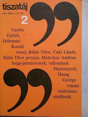 A. Sajti Enikő - Tiszatáj 1991. február [antikvár]