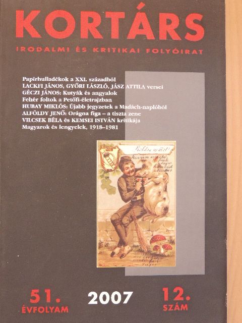 Alföldy Jenő - Kortárs 2007. december [antikvár]