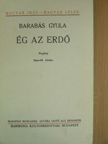 Barabás Gyula - Ég az erdő [antikvár]