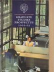 Graduate Studies Prospectus [antikvár]