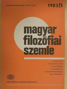Dobó Andor - Magyar Filozófiai Szemle 1983/5. [antikvár]