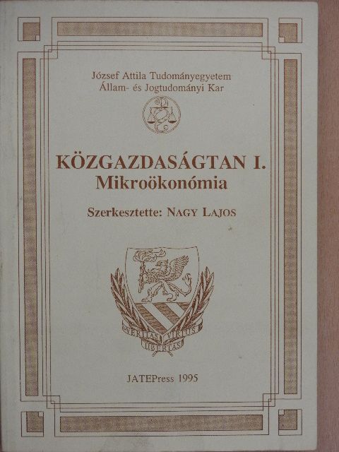 Lehoczki Zsuzsa - Közgazdaságtan I. [antikvár]