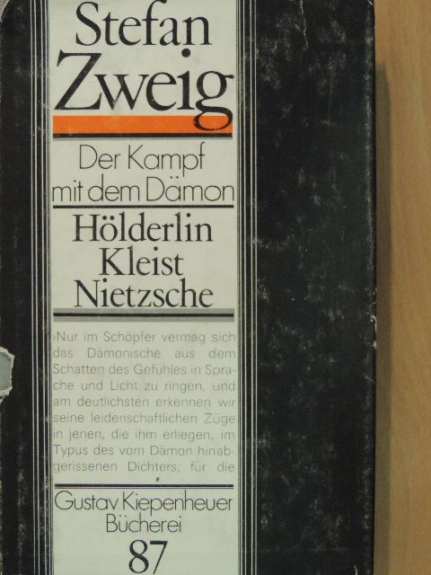 Stefan Zweig - Der Kampf mit dem Dämon [antikvár]