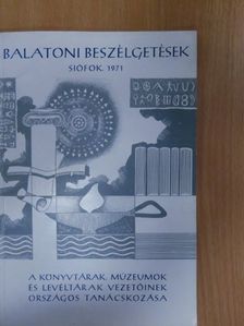 Balatoni beszélgetések 1971 [antikvár]