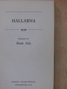 Emile Zola - Hallarna [antikvár]