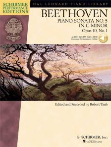 BEETHOVEN - PIANO SONATA NO.5 IN c MINOR OP.10, NO.1, CD INCLUDED