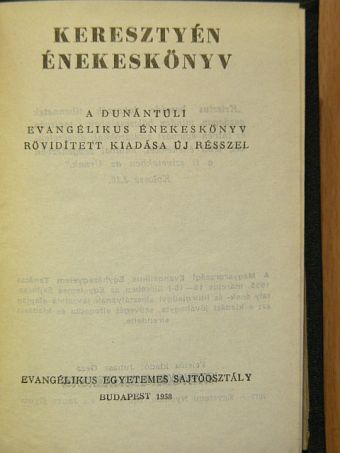 Keresztyén énekeskönyv [antikvár]