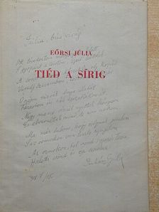 Eőrsi Júlia - Tiéd a sírig [antikvár]