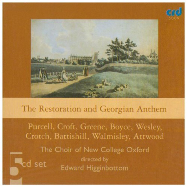 PURCELL, CROFT, GREENE, BOYCE - RESTORATION AND GEORGIAN ANTHEM 5CD HIGGINBOTTOM