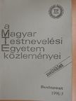 A Magyar Testnevelési Egyetem közleményei melléklet 1991/3  [antikvár]