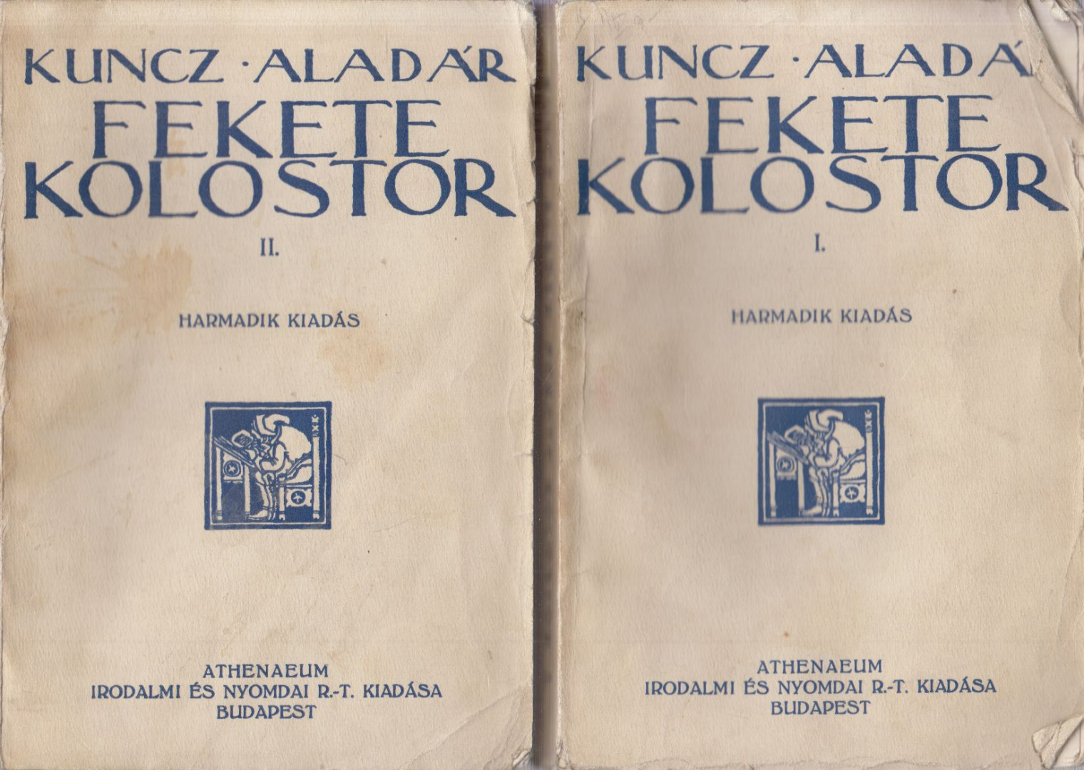 KUNCZ ALADÁR - Fekete kolostor I-II. kötet [antikvár]