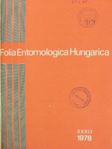 Endrődi S. - Folia Entomologica Hungarica 1978. [antikvár]