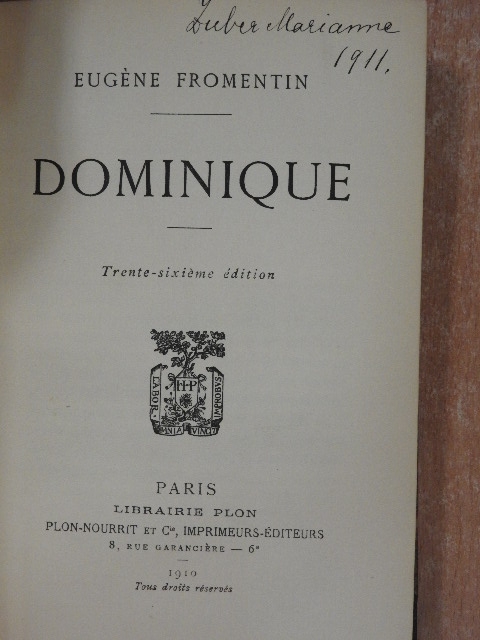 Eugéne Fromentin - Dominique [antikvár]