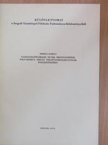 Moholi Károly - Gazdaságföldrajzi elvek érvényesítése Bács-Kiskun megye településhálózatának fejlesztésében [antikvár]